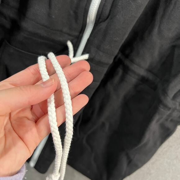 Belle by Kim Gravel Perfect Pique White Haute Zip Anorak Black Size X-Large - Picture 8 of 11